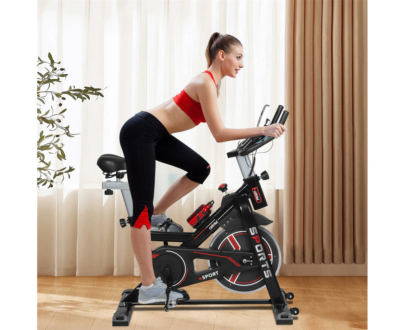 Centra Spin Exercise Bike Cycling Flywheel Workout Home Gym 120kg capacity