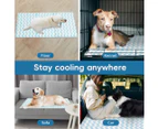 Pawz Pet Cooling Mat Dog Cat Gel Non-Toxic Bed Puppy Self-cool Summer Ice Pad L