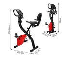 Centra Folding Exercise Bike Magnetic Flywheel Cycling Arm Resistance Bands