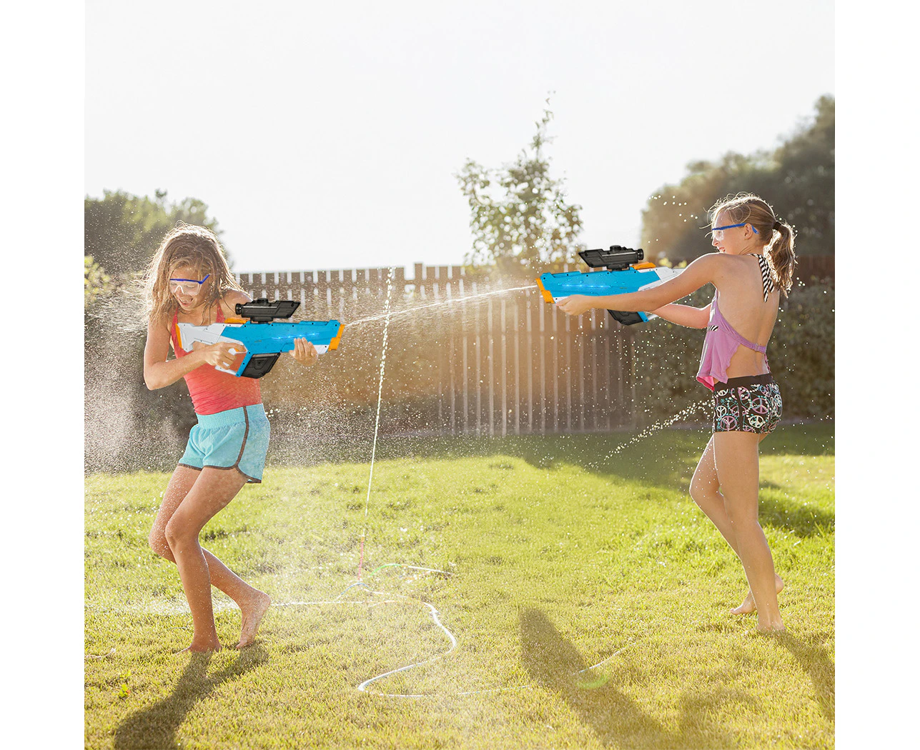 Electric Water Gun with LED Kids Toys Battle Automatic Blaster Outdoor Summer