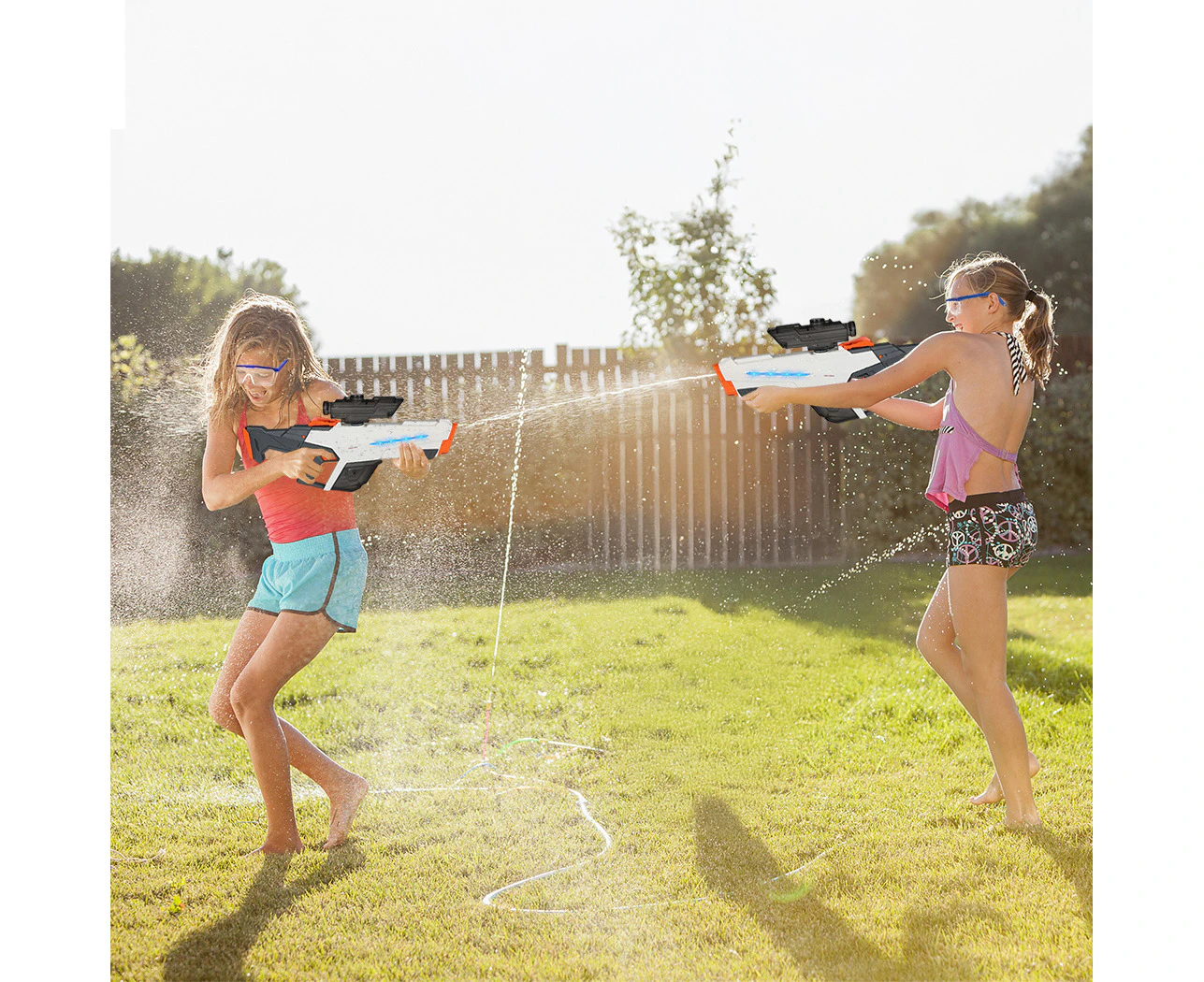 Electric Water Gun with LED Kids Toys Battle Automatic Blaster Outdoor Summer