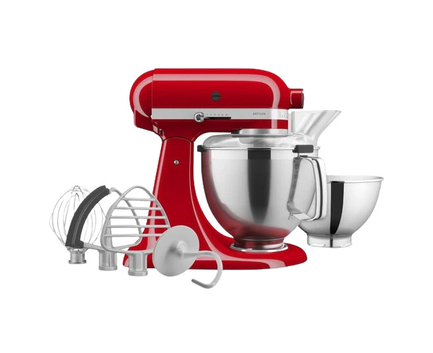 KITCHENAID KSM195 4.8L ARTISAN STAND MIXER EMPIRE RED