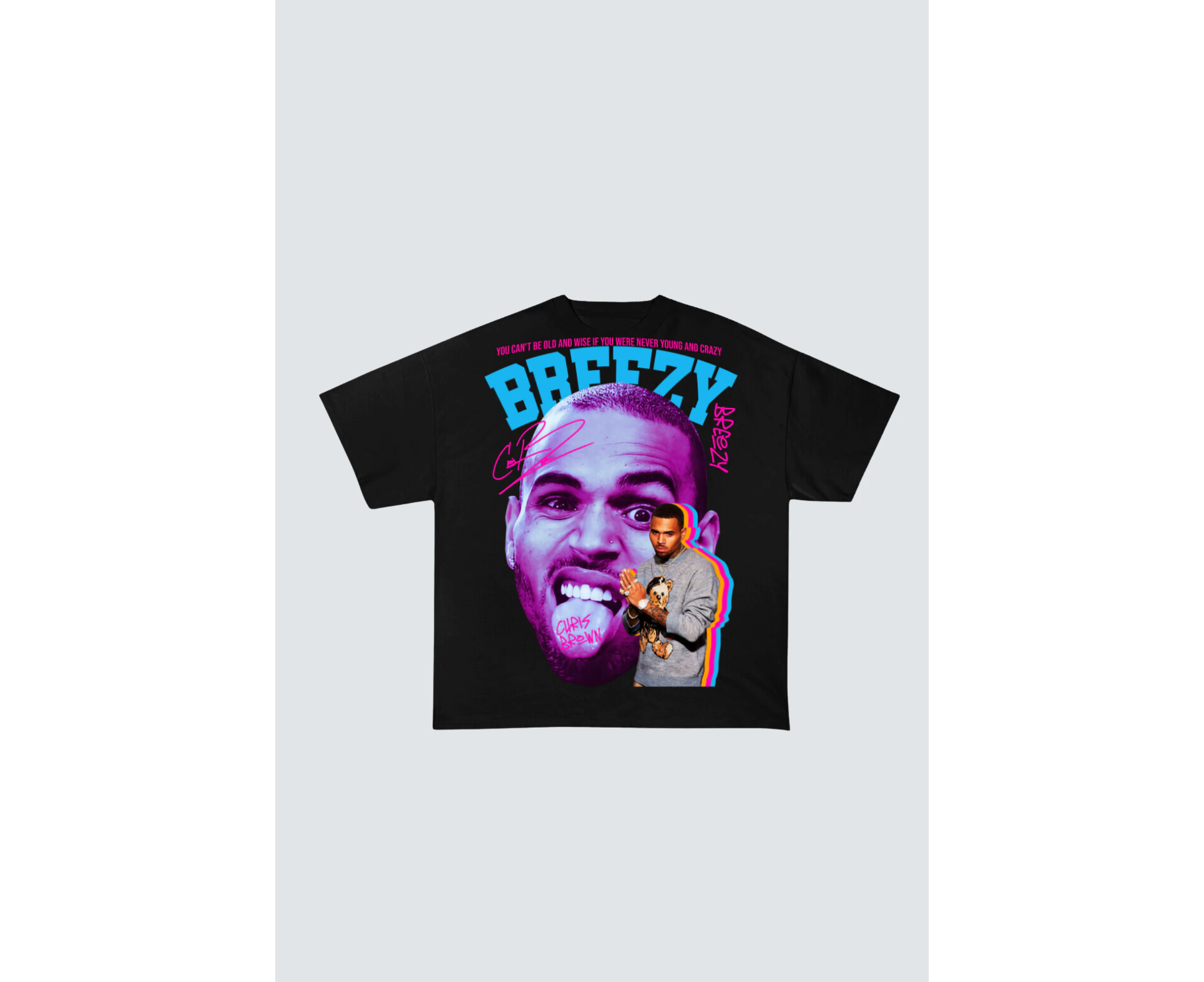 Chris Brown V1. Bootleg Tshirt W