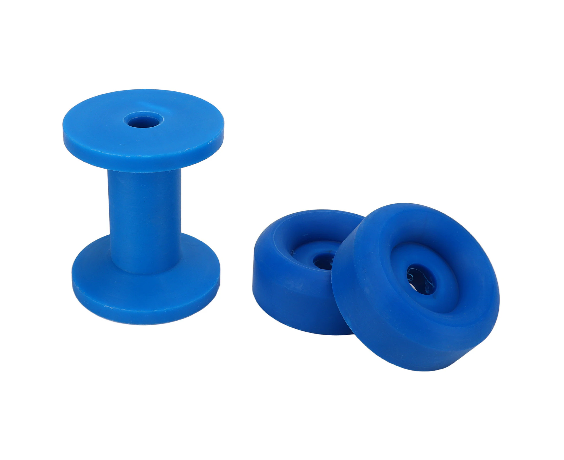 3pcs Trailer Bow Stop Roller Blue PVC Keel Wear Resistant Waterproof For Boat