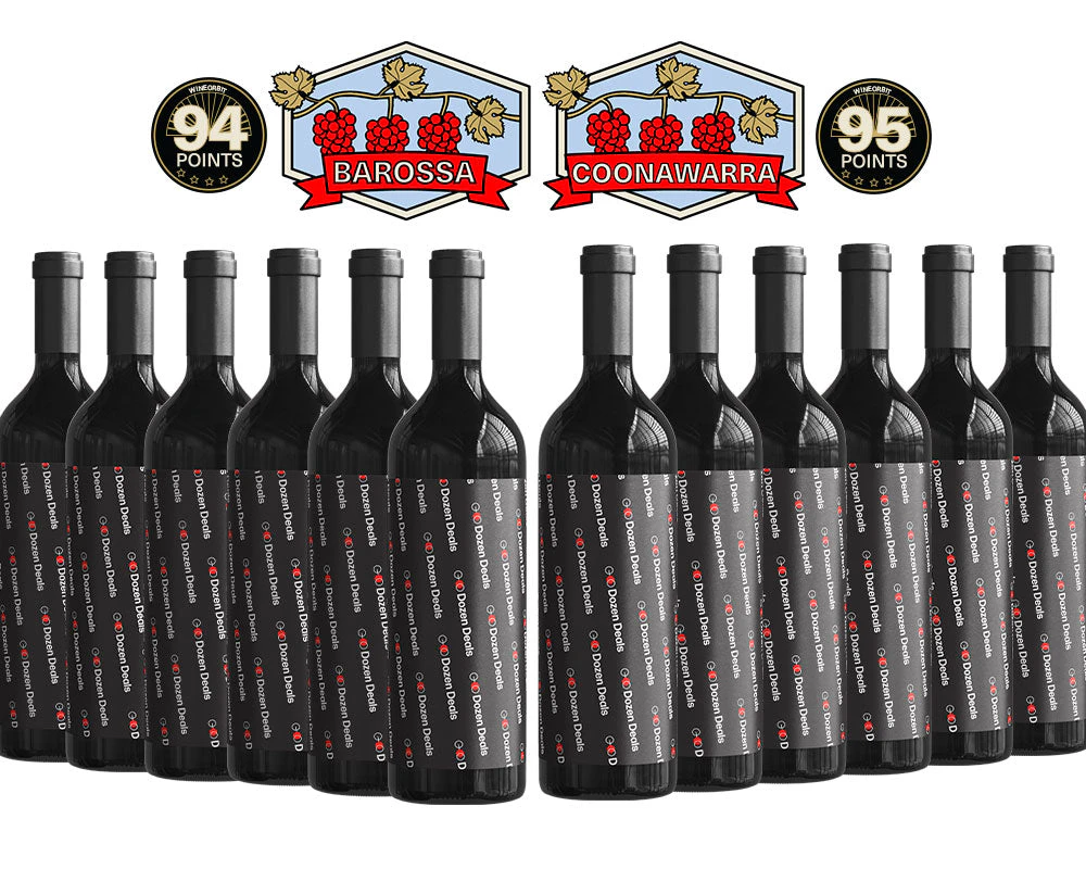 12 pack - Secret Deal - Coonawarra Cabernet Sauvignon v's Barossa Shiraz Mix