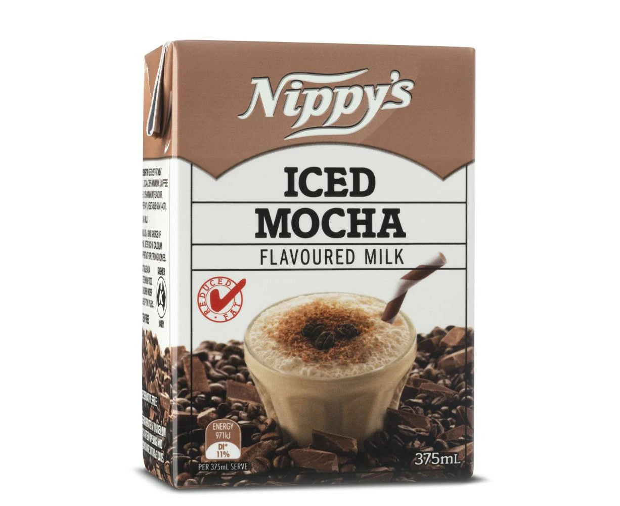 Nippys Iced Mocha Flavoured Milk Carton 375ml X 12 Cartons