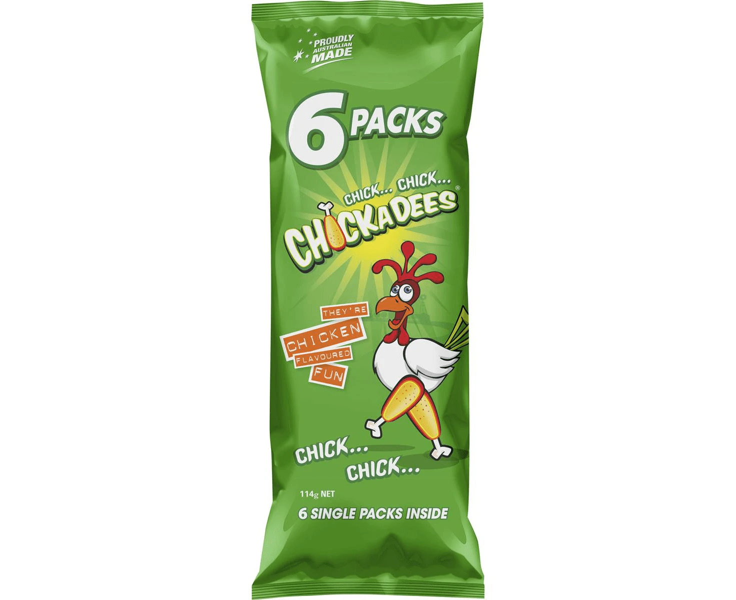 Chickadees Chicken Flavoured Chips Snacks Multi Pack 6 Packs