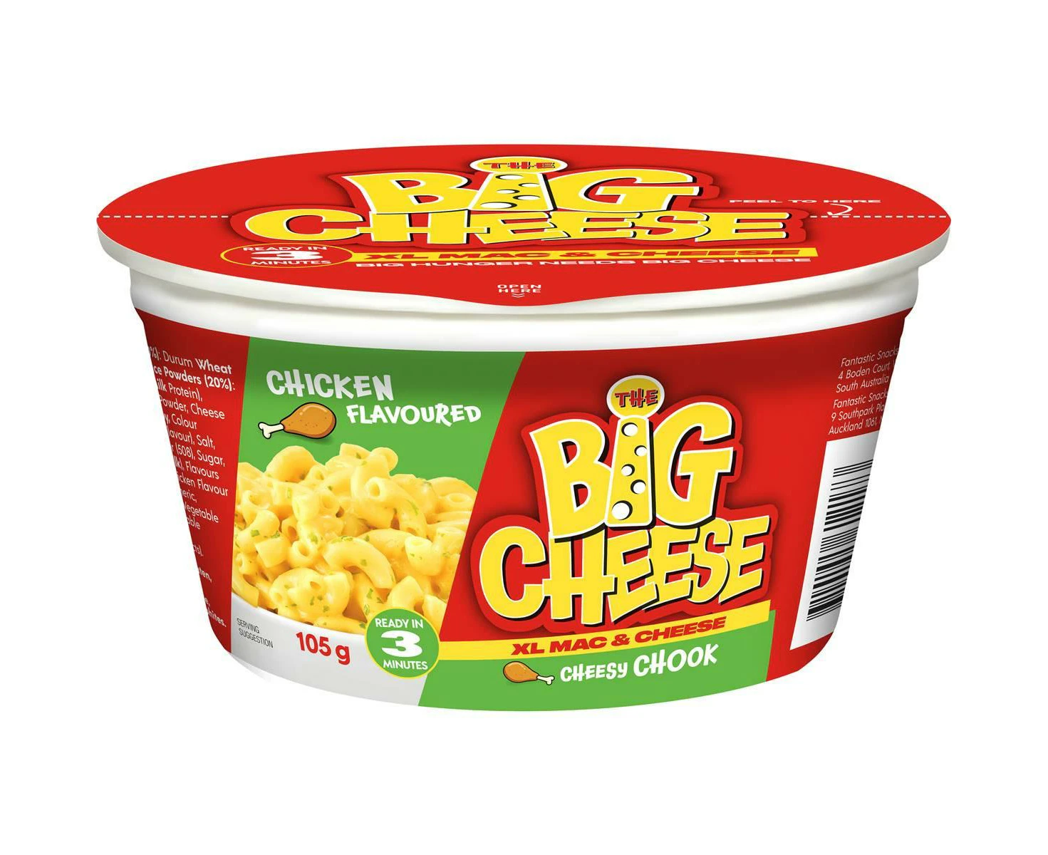 The Big Cheese XL Mac and Cheese Chicken Pasta Bowl 105g X 4 Bowls