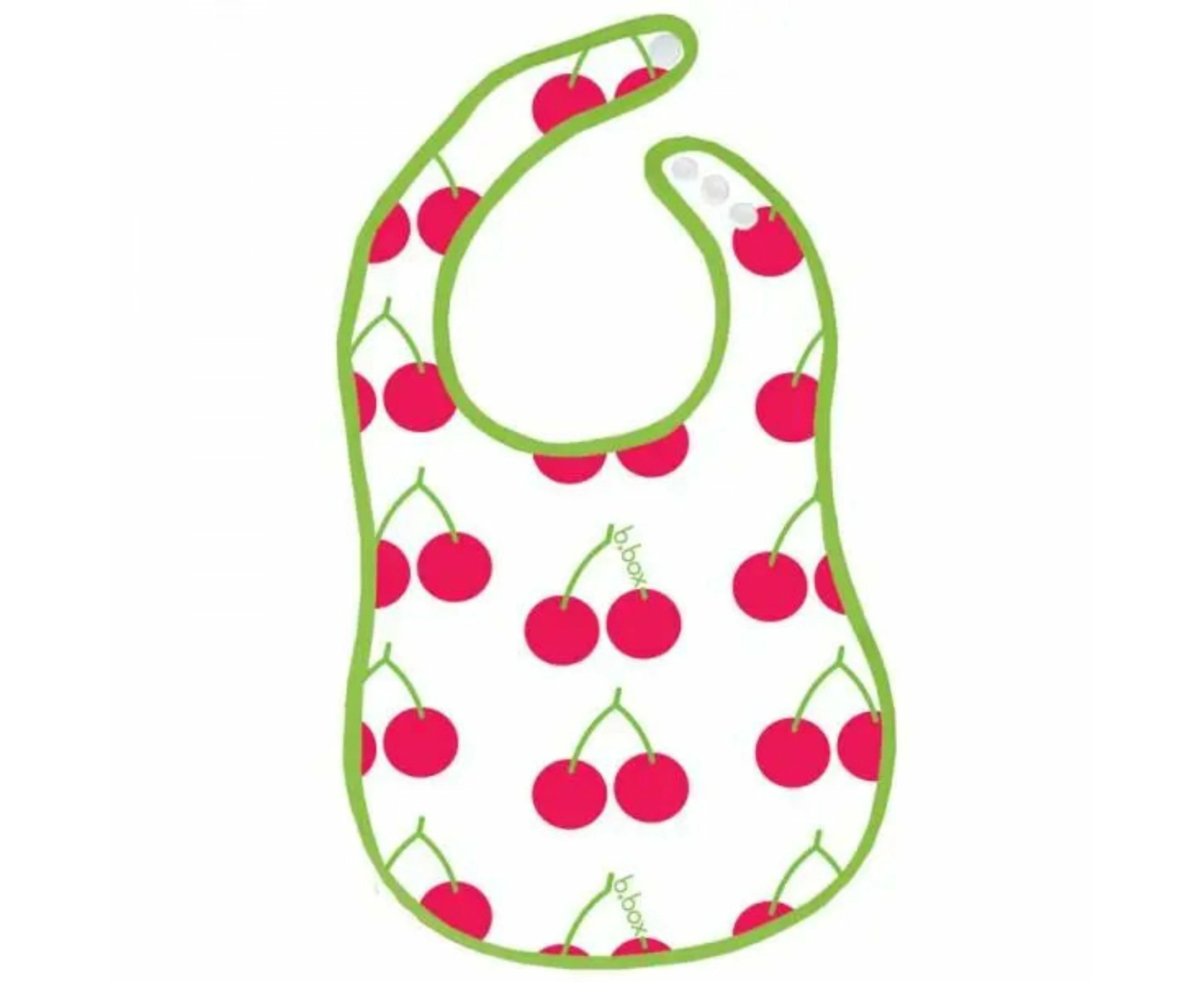 B.Box Flat Bib for baby - Cherry Delight