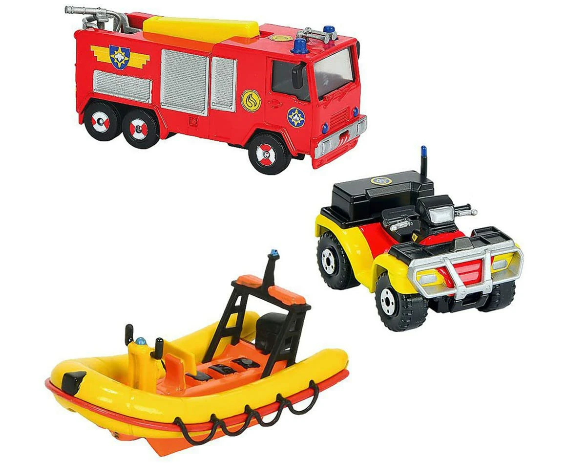 Dickie -Spielzeug – Fireman Sam vehicle set – Assorted Colours -Realistic Vehicle toy with fine details - Toy for Kids - Perfect Gift for children