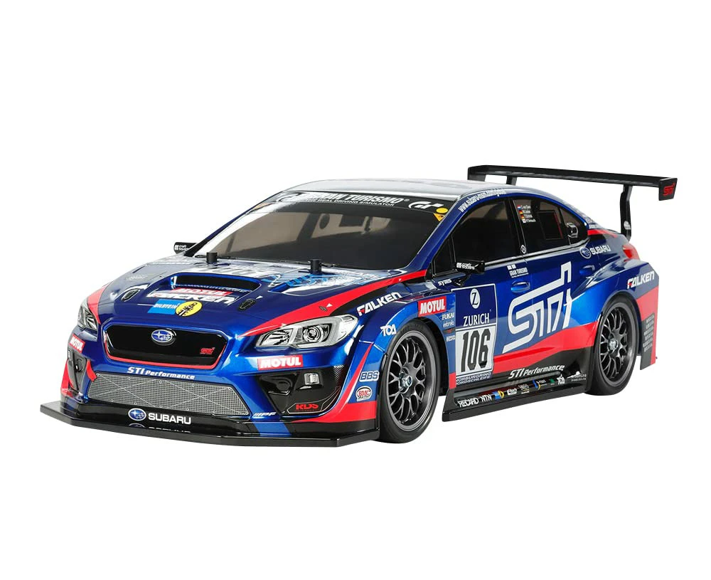 TAMIYA 58645-1:10 RC Subaru WRX STI 24H Nürburgring TT-02 Remote Control Car/Vehicle, Model Building, Kit, Hobby, Assembly