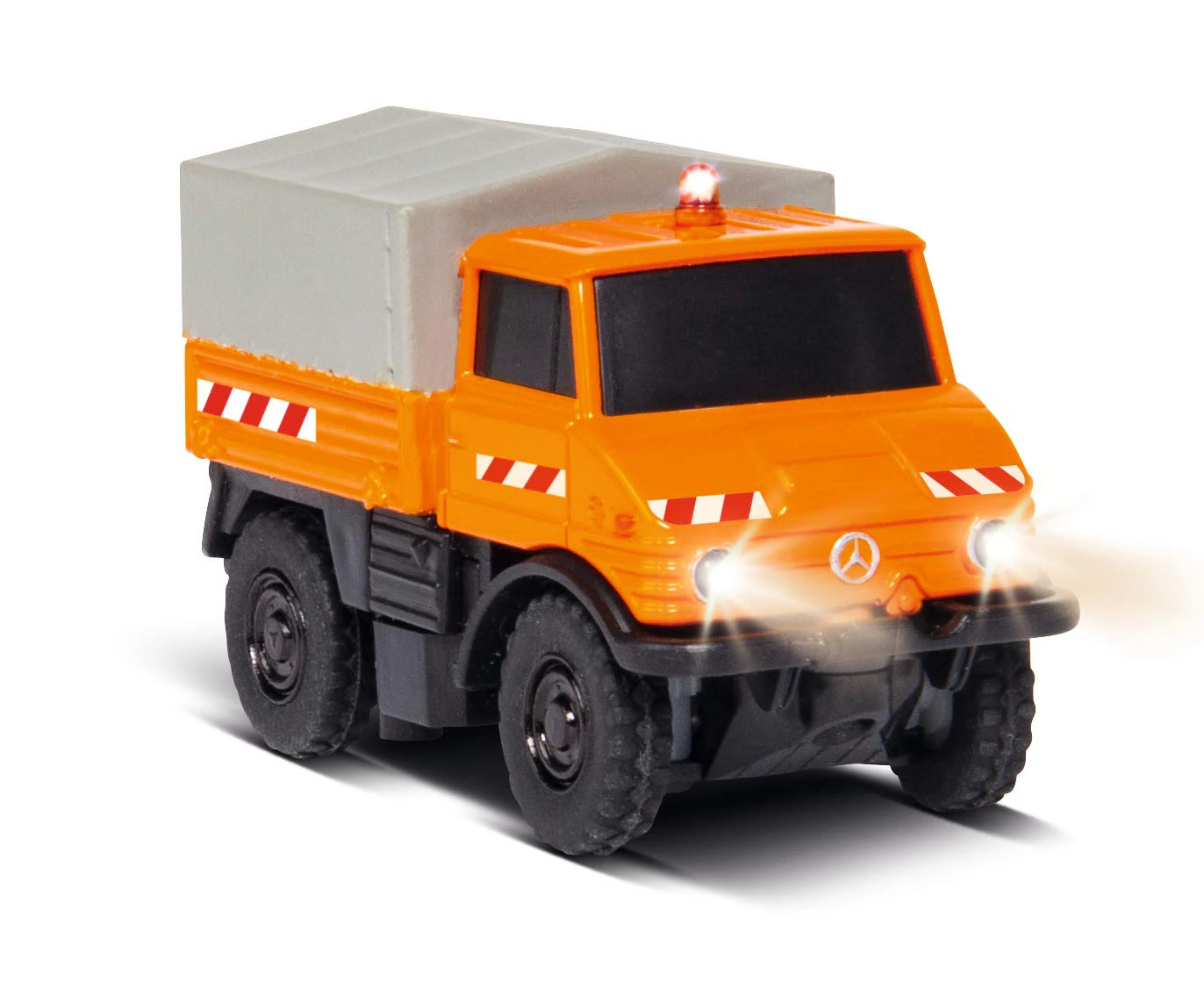 Carson 1:87 MB Unimog U400 Kommunal 100% RTR, RC Vehicle, Ready-to-Run Model, with Switchable LED Lighting and Warning Light