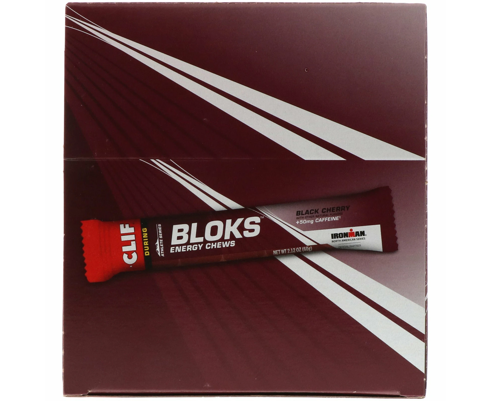 Clif Shot Bloks Energy Chews (36 Serves) - Black Cherry (50mg Caffeine)