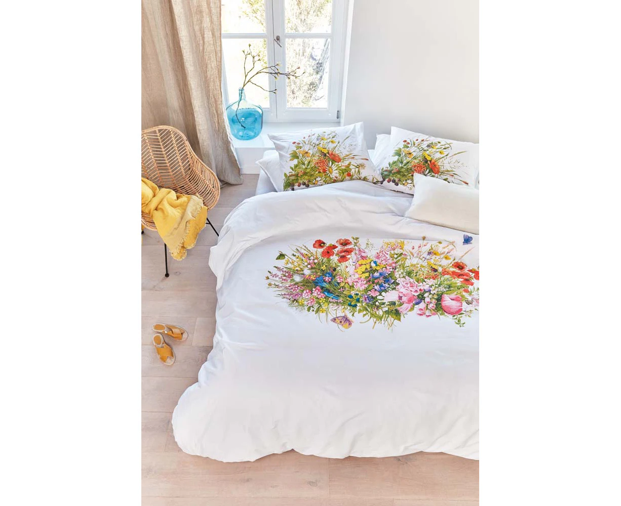 Amazing Flowers Multi Cotton Quilt Cover Set