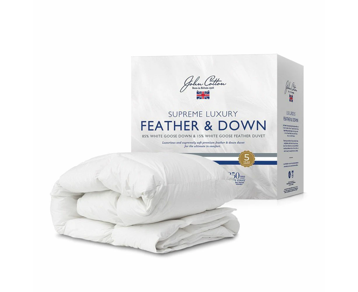 John Cotton Supreme Luxury 85% Goose Down Quilt King|Queen|Double