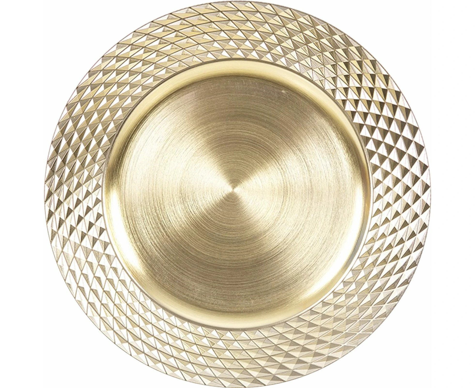 Champagne Melamine Charger Plate 33cm