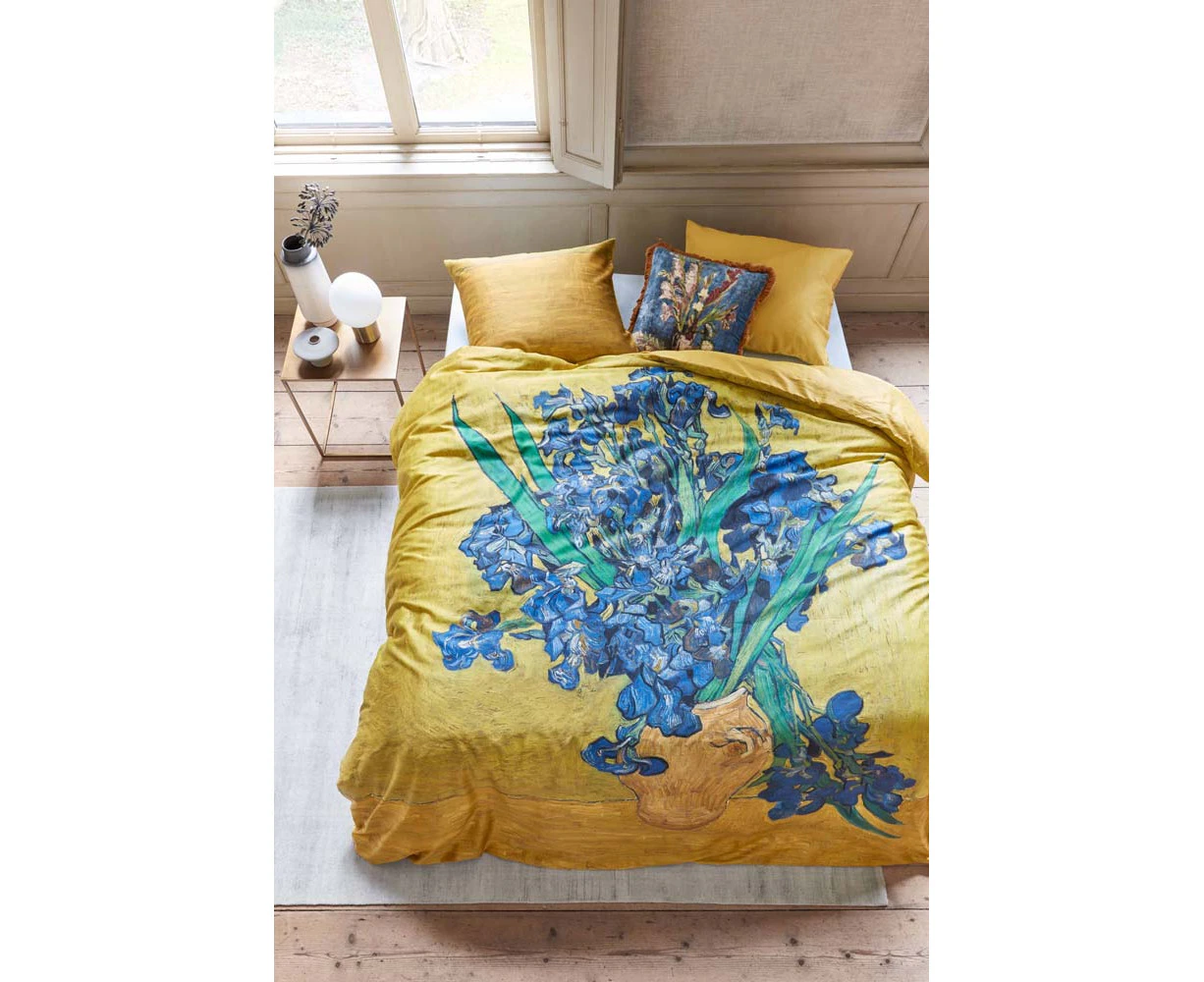 Van Gogh Irises Cotton Sateen Quilt Cover Set