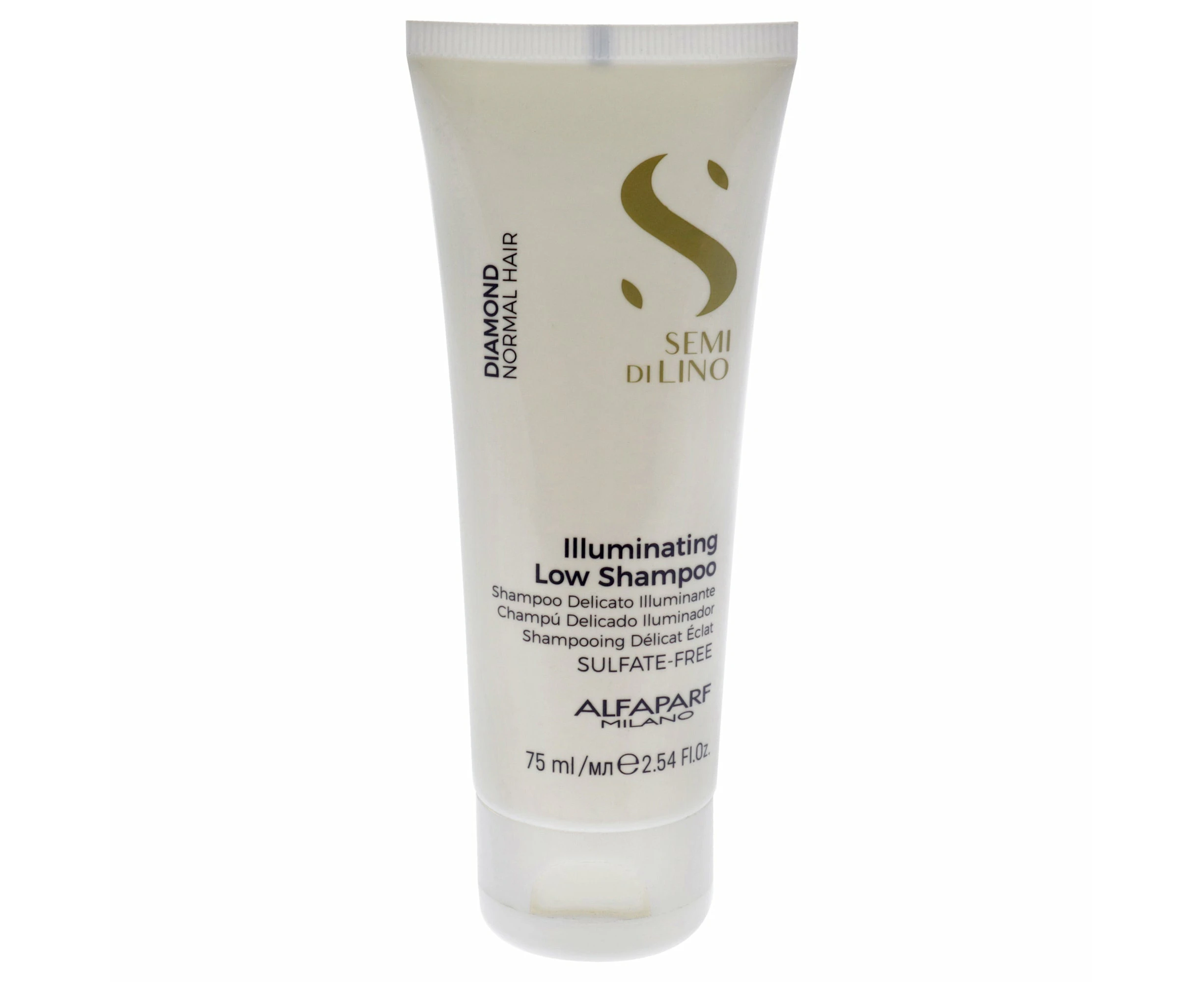 Semi Di Lino Diamond Illuminating Low Shampoo by Alfaparf Milano for Unisex - 2.54 oz Shampoo