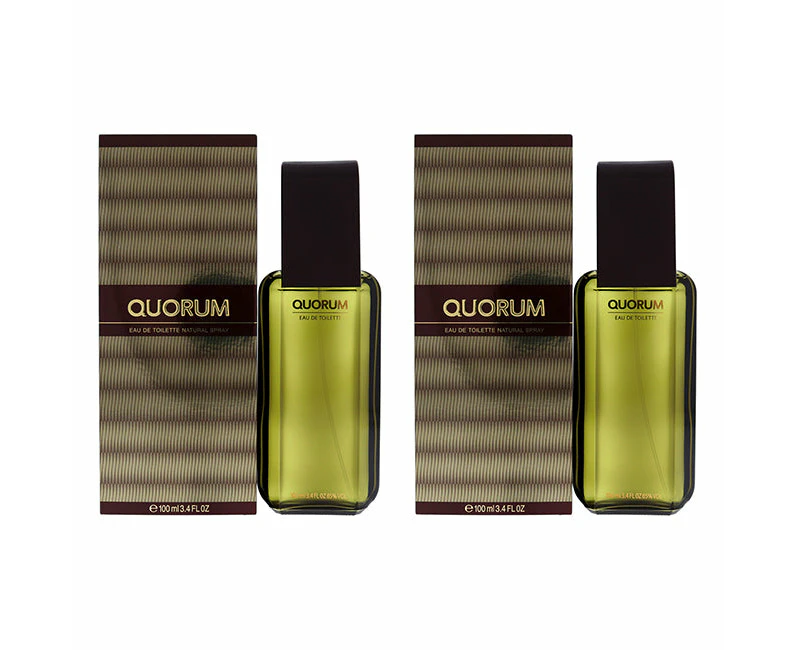 Quorum by Antonio Puig for Men - 3.4 oz EDT Spray - Pack of 2