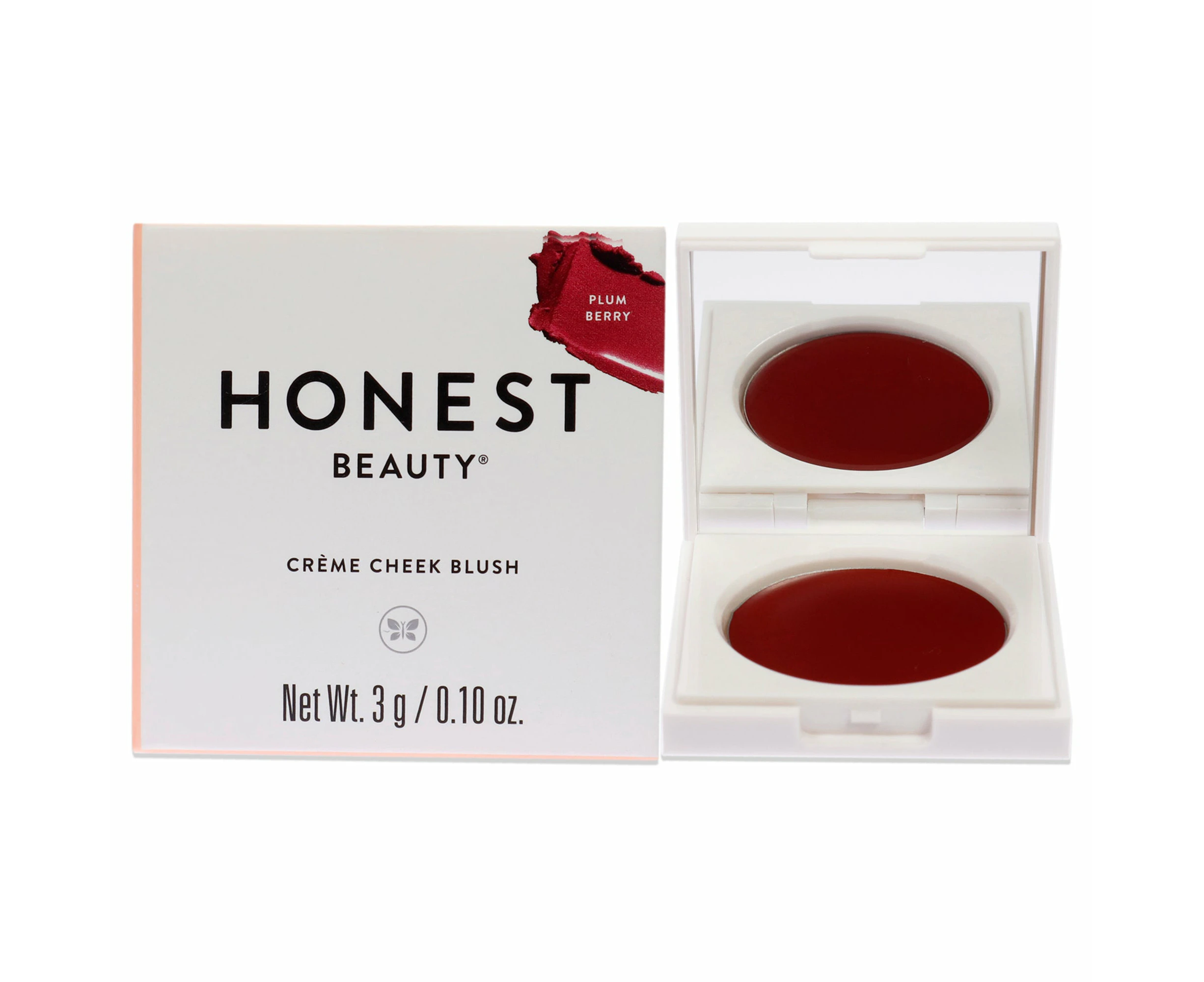 Creme Cheek Blush Plus Lip Color - Plum Berry by Honest for Women - 0.10 oz Makeup