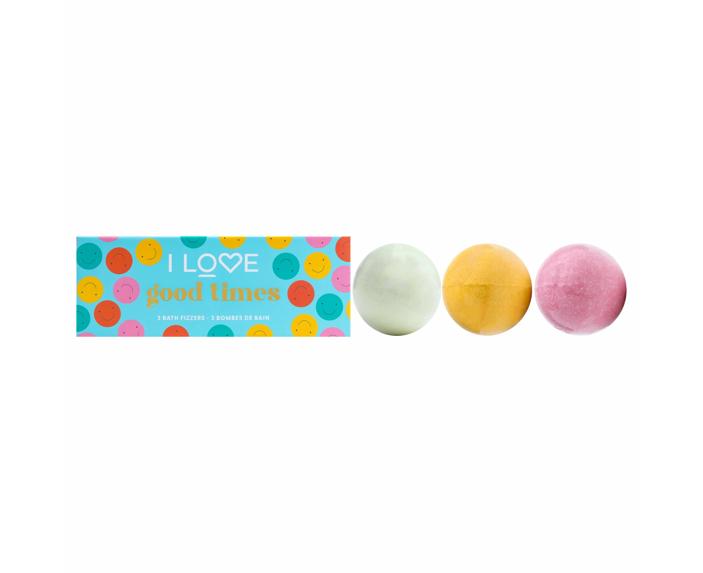 Good Times Bath Fizzer Pack by I Love Cosmetics for Women - 3 x 5.30 oz Bath Bombs