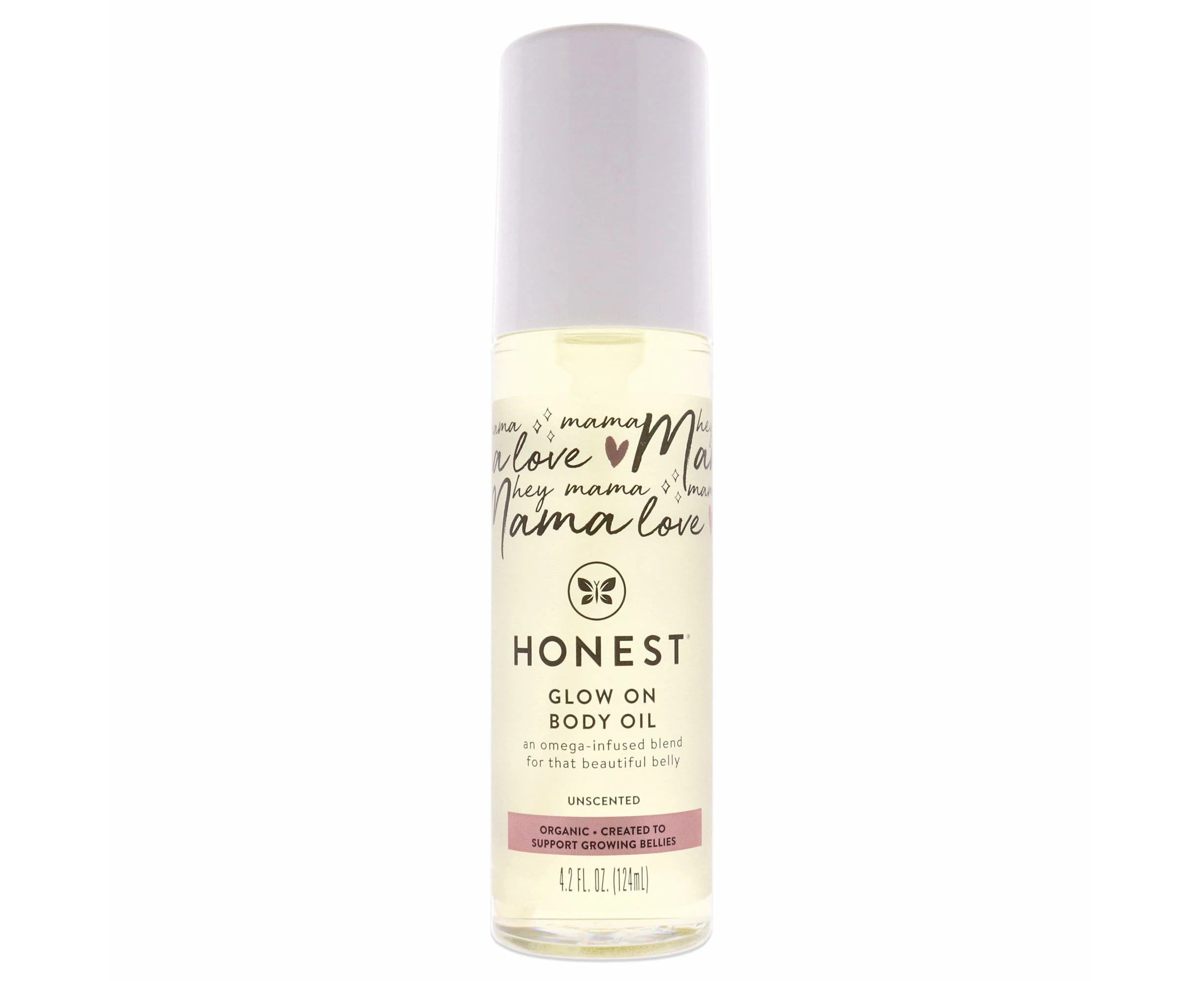 Glow On Body Oil - Unscented by Honest for Women - 4.2 oz Body Oil