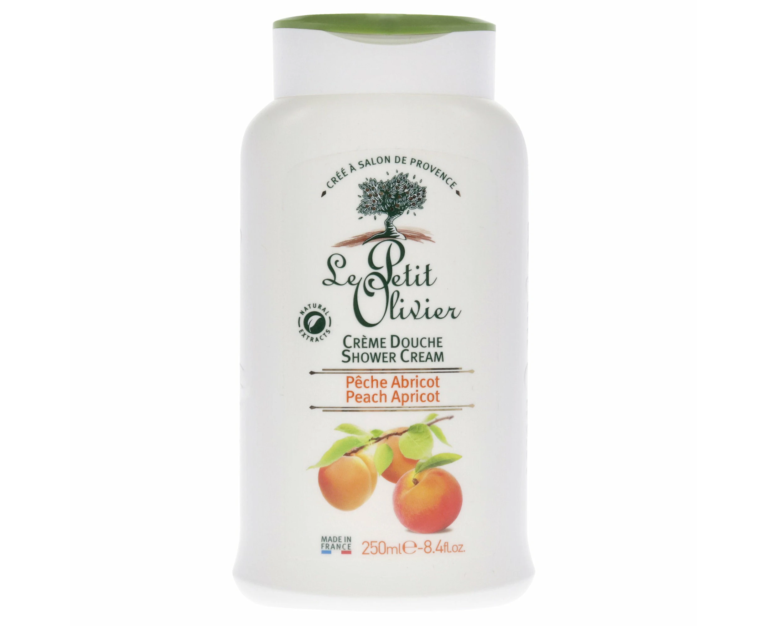 Shower Cream - Peach Apricot by Le Petit Olivier for Women - 8.4 oz Shower Cream