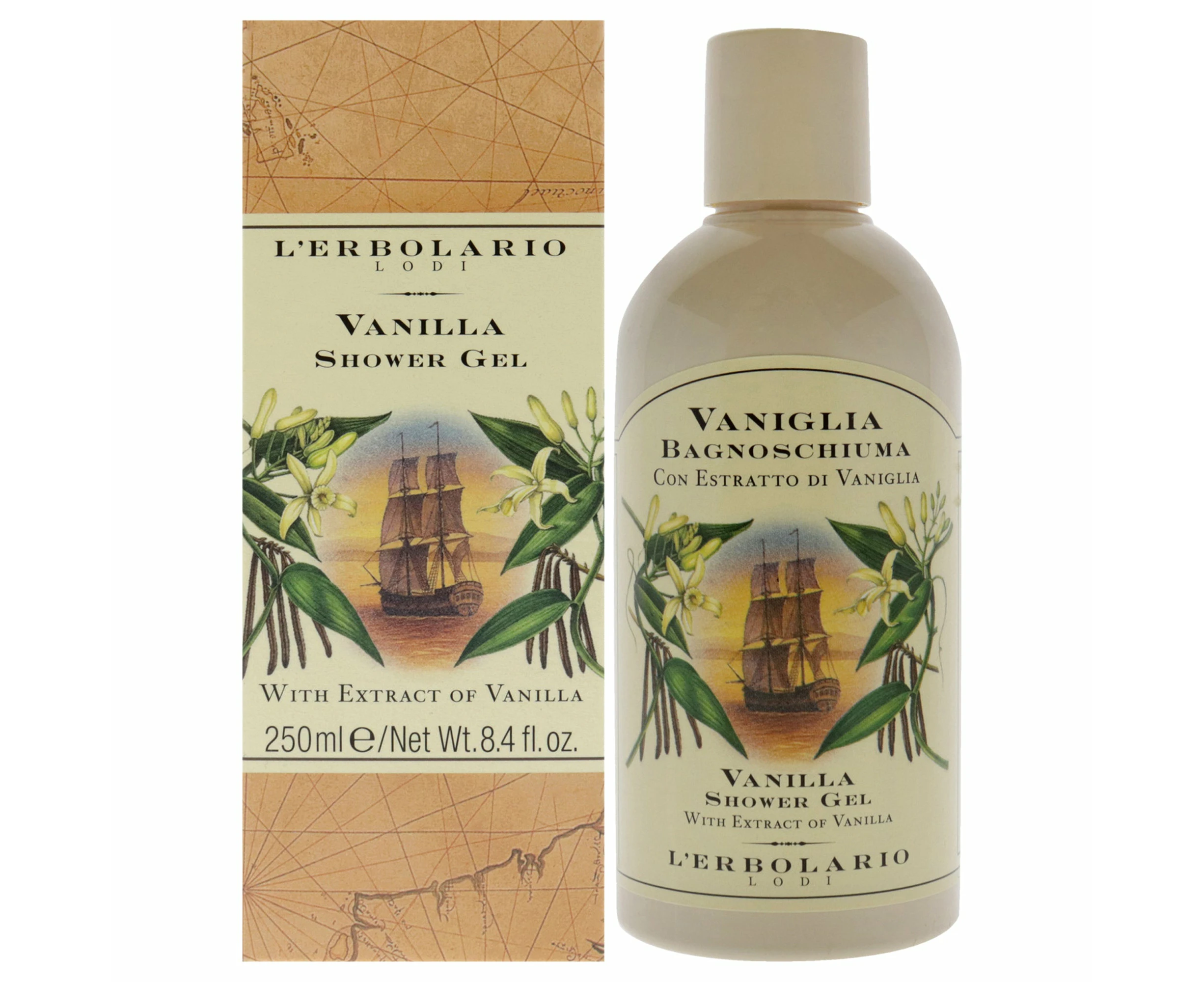 Shower Gel - Vanilla by LErbolario for Unisex - 8.4 oz Shower Gel