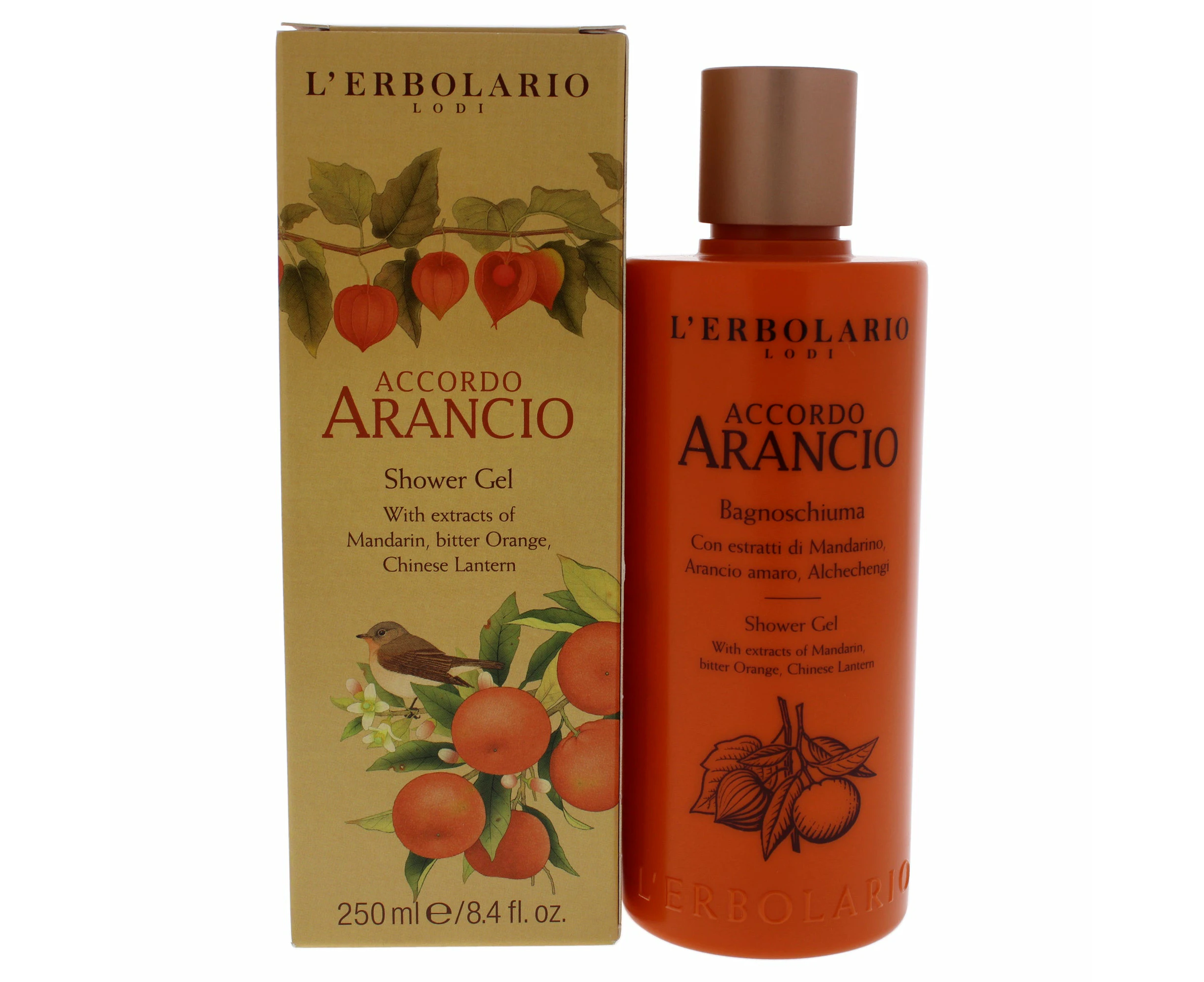 Accordo Arancio Shower Gel by LErbolario for Unisex - 8.4 oz Shower Gel