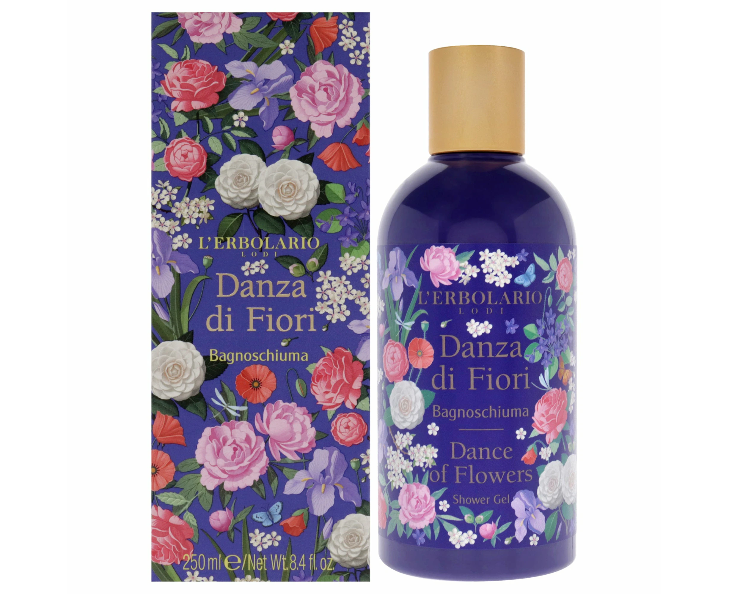 Shower Gel - Dance of Flowers by LErbolario for Women - 8.4 oz Shower Gel