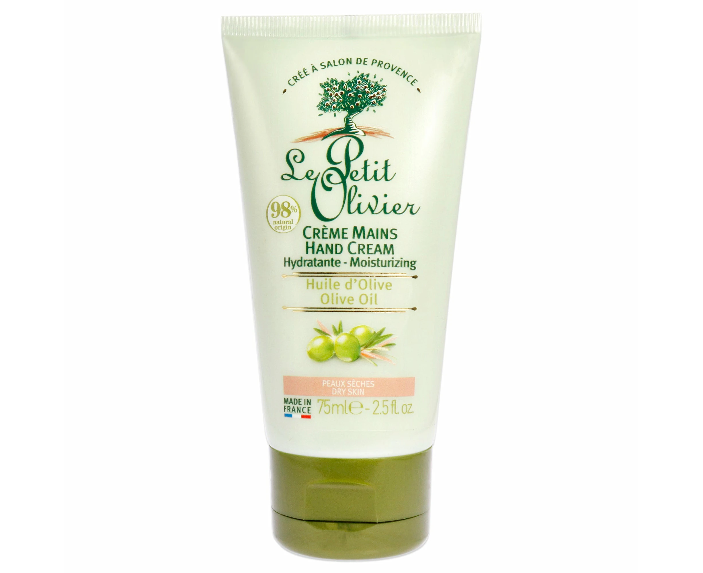 Moisturizing Hand Cream - Olive Oil by Le Petit Olivier for Women - 2.5 oz Cream