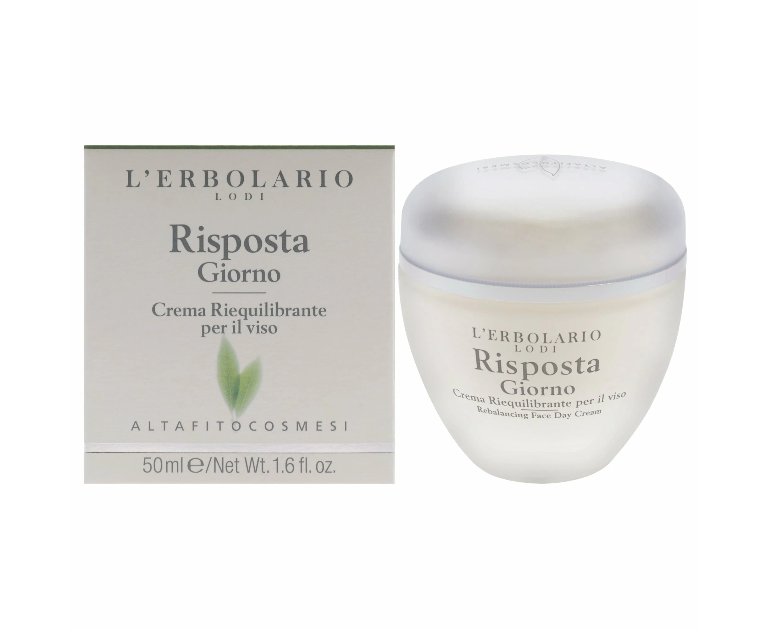 Risposta Day Rebalancing Face Cream by LErbolario for Women - 1.6 oz Cream