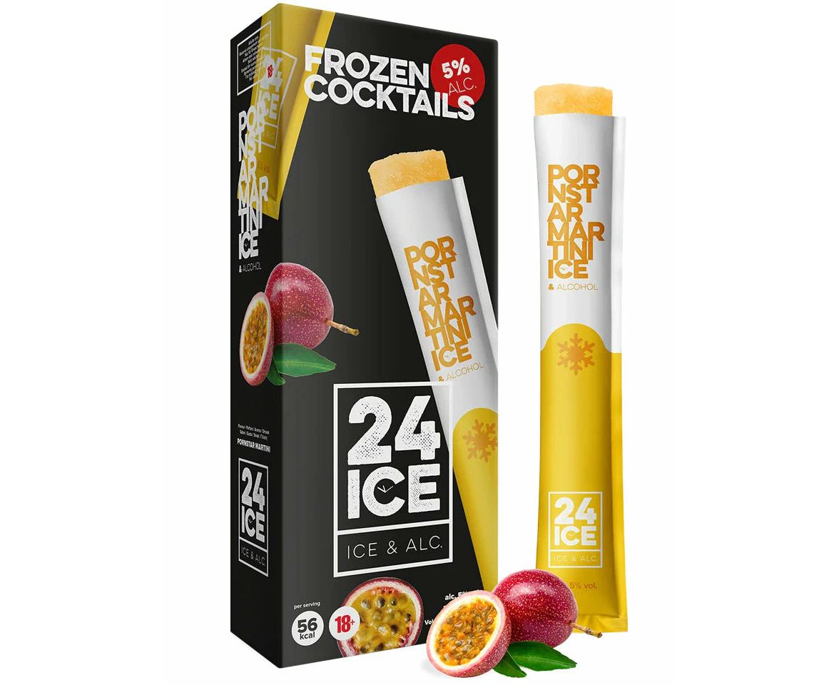 24 Ice Frozen Cocktails Pornstar Martini Pack 5 X 65ml