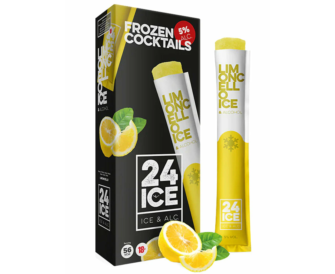 24 Ice Frozen Cocktails Limoncello Pack 5 X 65ml