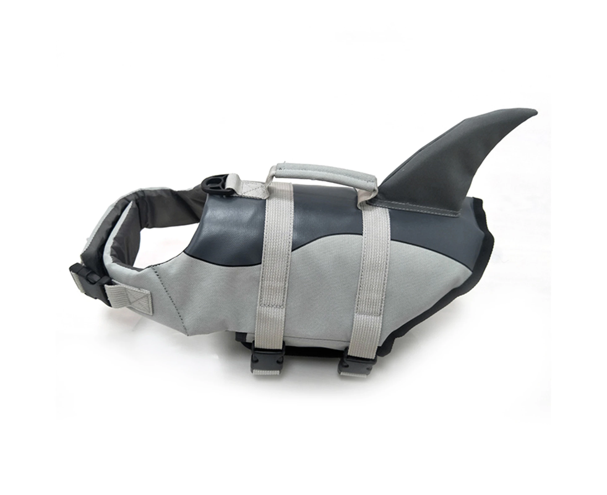 Dog Life Jacket Pet Shark Swimsuit Vest Pet Safety Wear Dog Swimsuit Preserver for Water Safety Device at The Pool, Beach, Boating