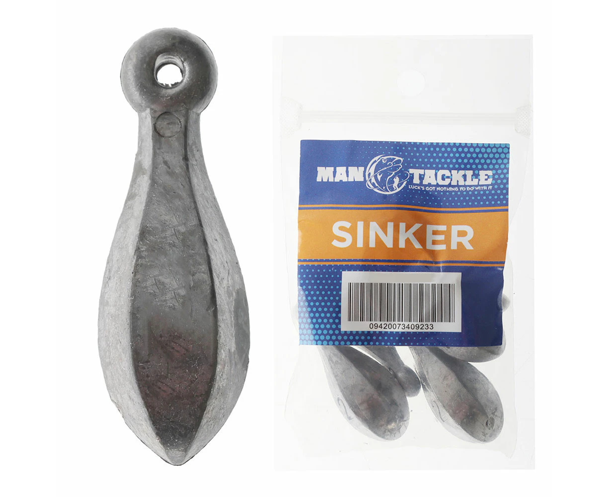 ManTackle Tear Drop Reef Sinkers 32oz Qty 1