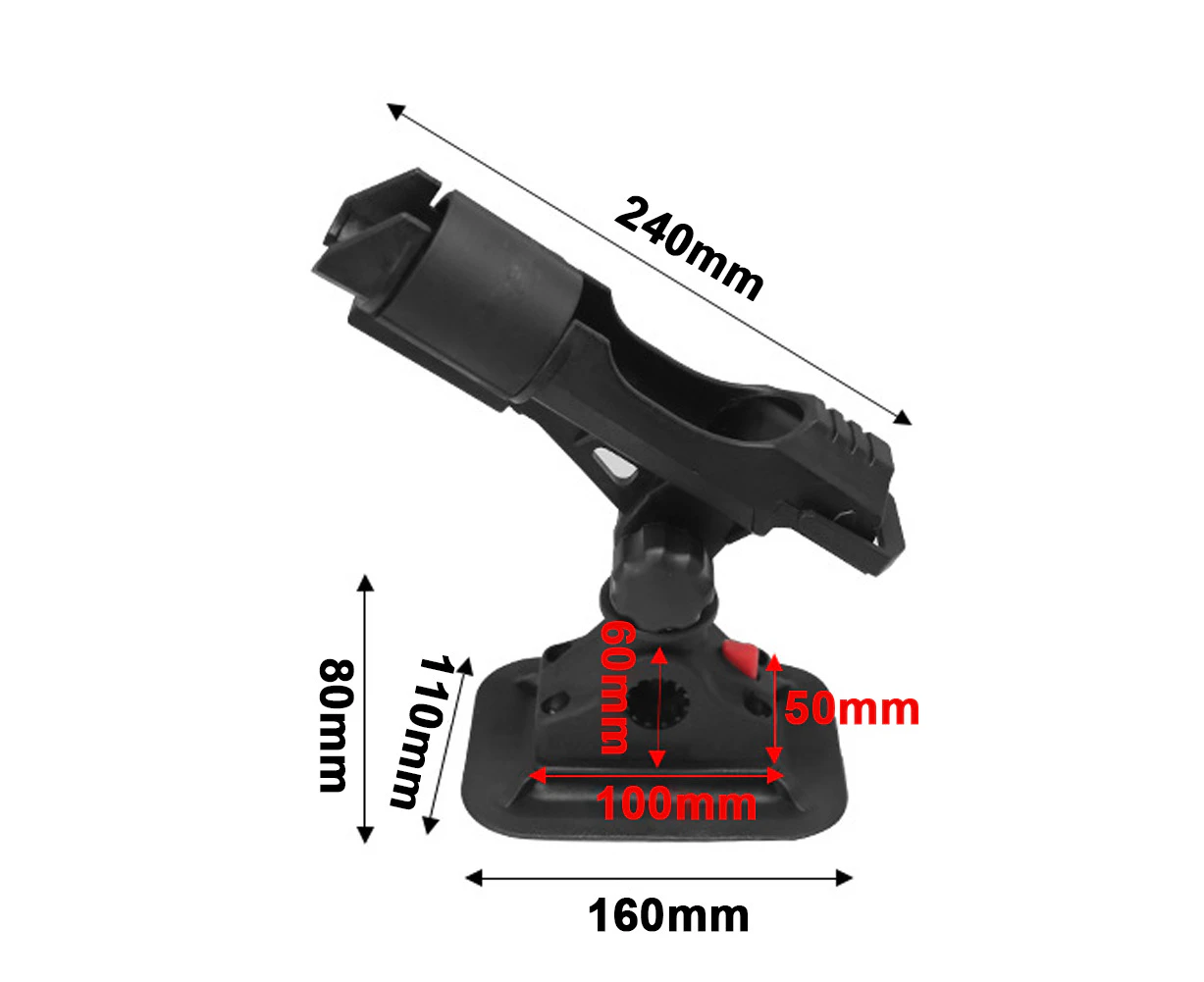 LOYOUTH Inflatable Boat Fishing Accessory Dinghy Raft Fishing Tool Fishing Rod Holder Canoes Kayak Fishing Rod Fixer Angle Adjustable Fishing Rod