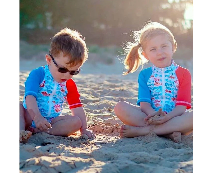 KIds Short Sleeve Swim Sunsuit | Fishy