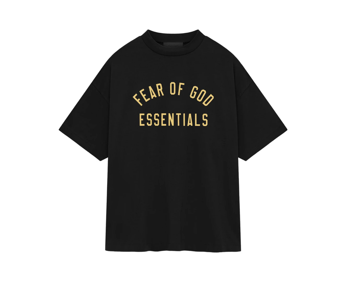 FEAR OF GOD ESSENTIALS Jersey Crewneck T-Shirt - Black (FW24)