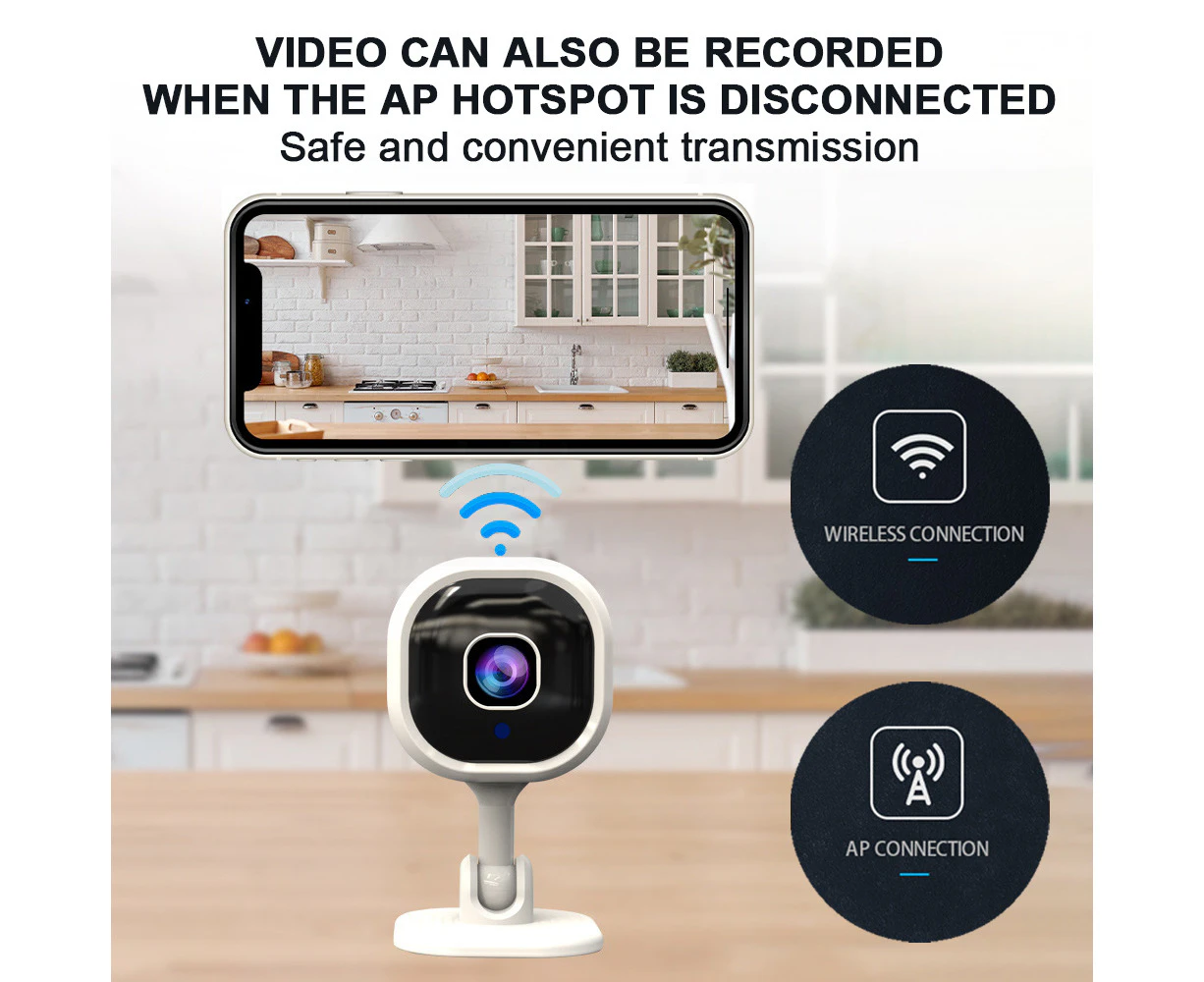 1080P Indoor Security Camera For Baby Monitor, Dog Camera W/Motion Detection, 2-Way Audio Siren, Night Vision