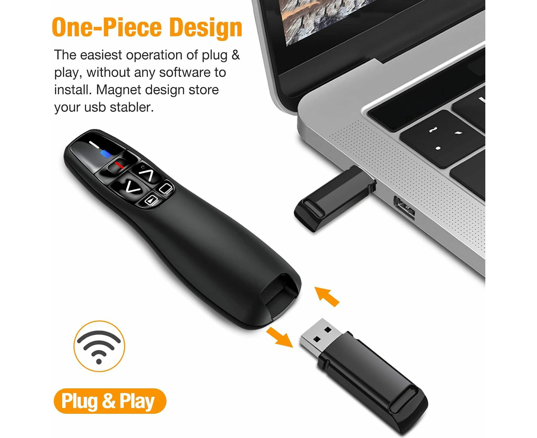 Flip Pen 2.4GHz Wireless USB Powerpoint Presentation PPT Flip Pen Pointer