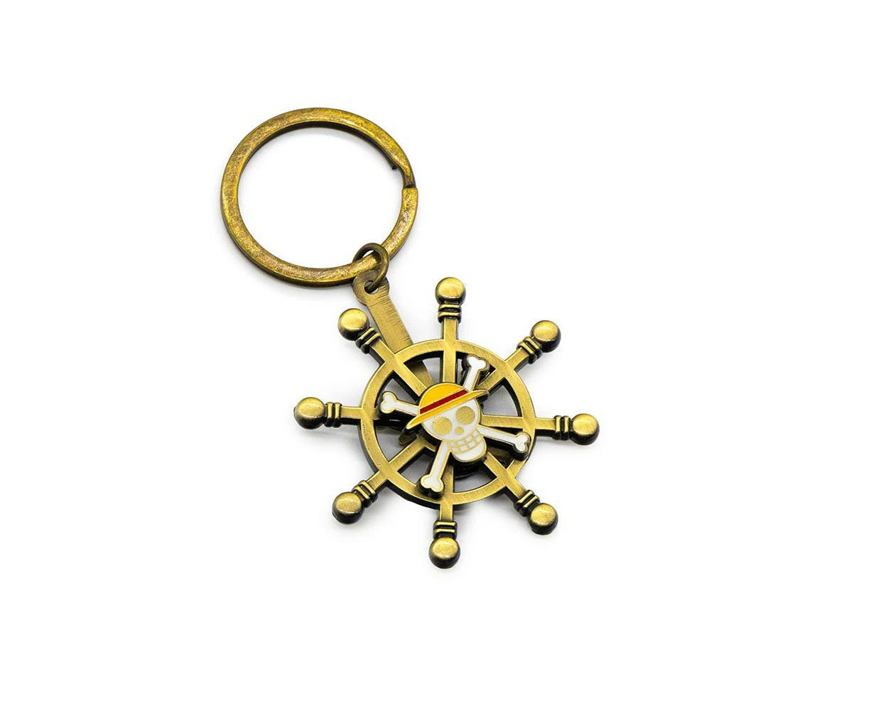 One Piece - Jolly Roger Spinner Wheel Keyring