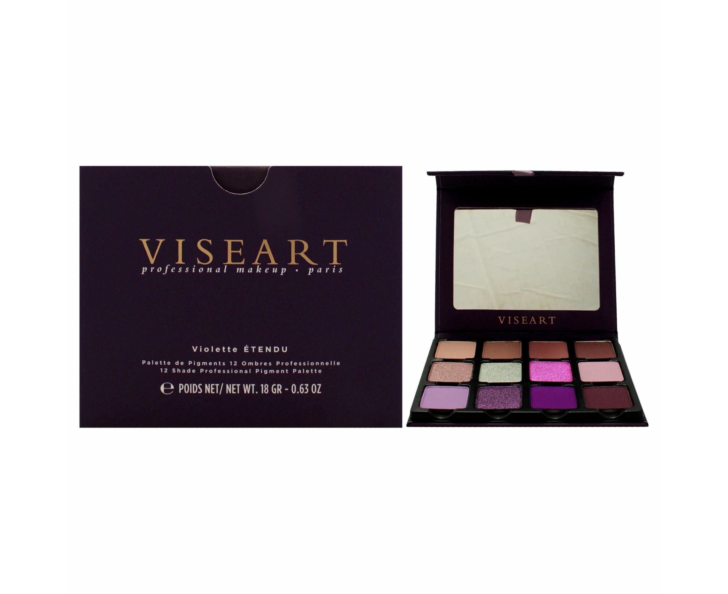 Eyeshadow Palette - Violette Etendu by Viseart Paris for Women - 0.63 oz Eye Shadow