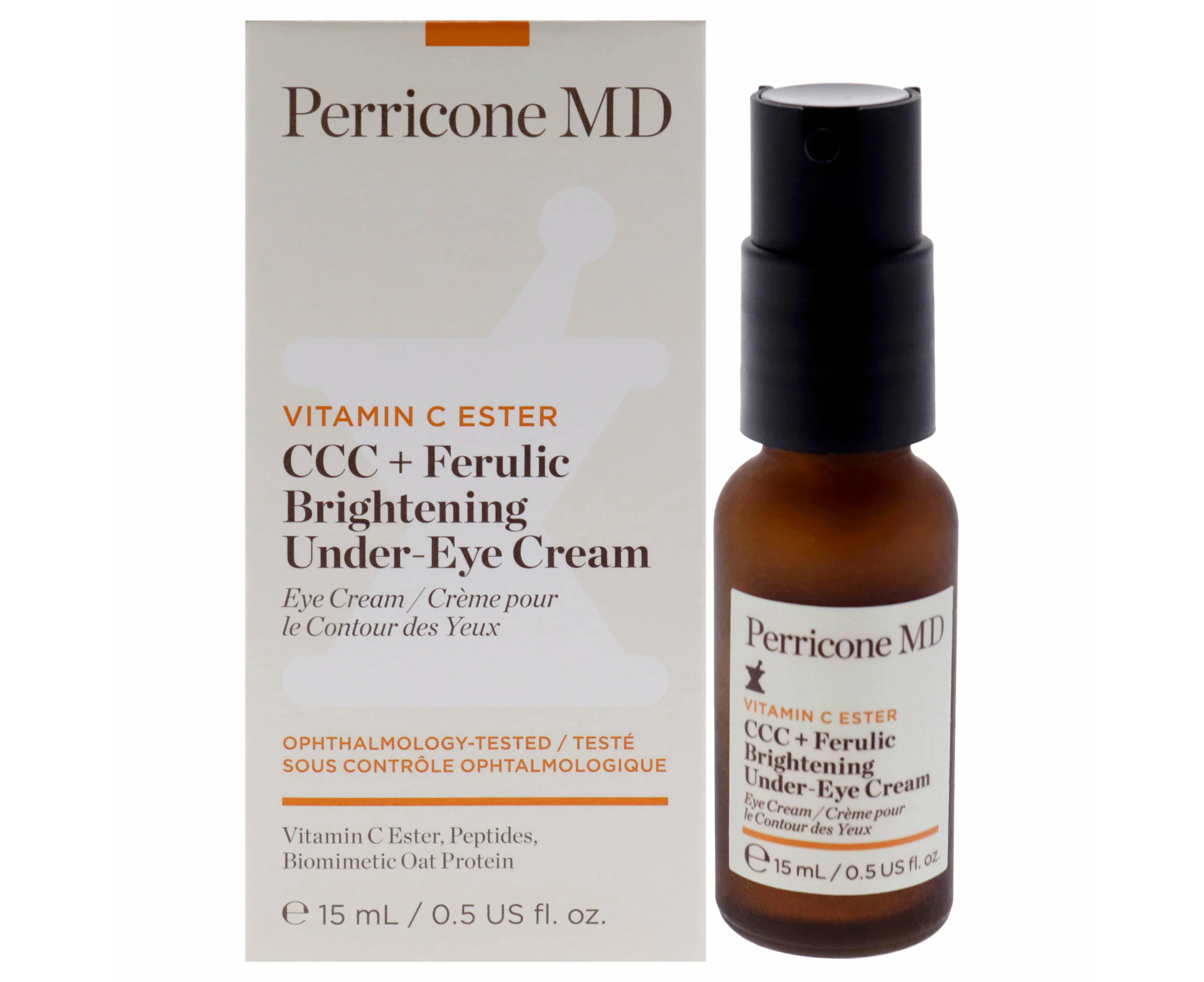 Vitamin C Ester CCC Plus Ferulic Brightening Under Eye Cream by Perricone MD for Women - 0.5 oz Cream