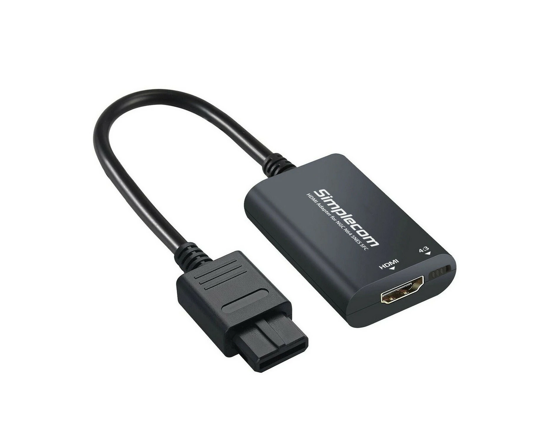 Simplecom CM461 HDMI Adapter Composite AV to HDMI Converter for Nintendo NGC N64 SNES SFC