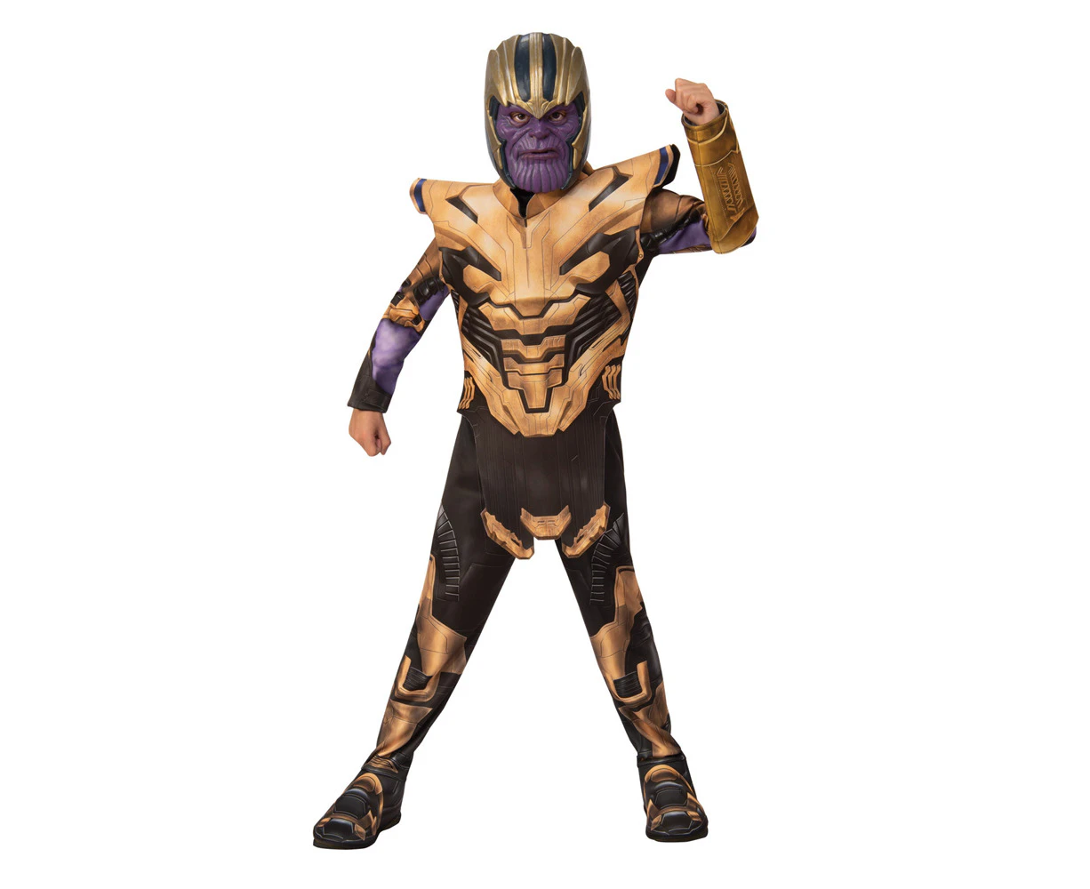 Marvel Size S Thanos Classic Avg4 Kids Costume w/ Mask Cosplay Dress Up Party