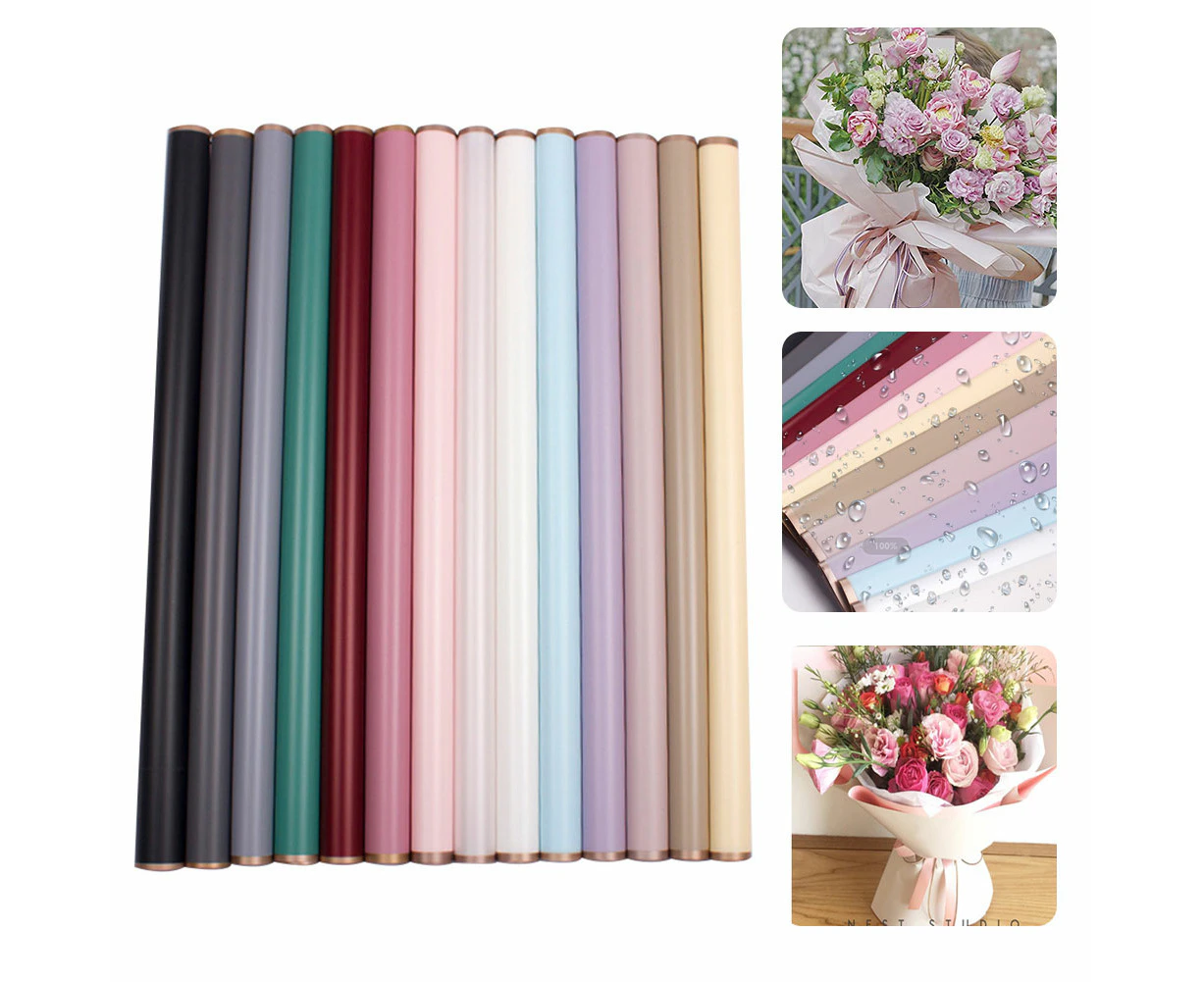 20 Sheets Waterproof Floral Wrapping Paper Sheets Fresh Flowers Bouquet Gift Packaging Wrapping Paper Sheets