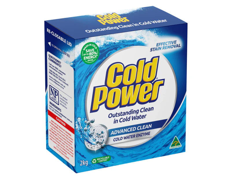 Cold Power Advanced Clean Front & Top Loader Laundry Powder 2kg