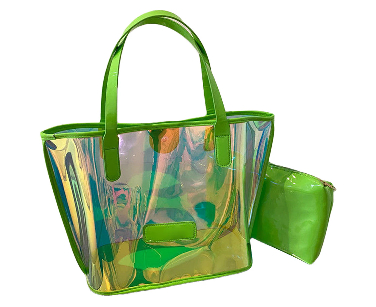 One Shoulder Bag Fashion Transparent Casual Going Out Bucket Baggreen