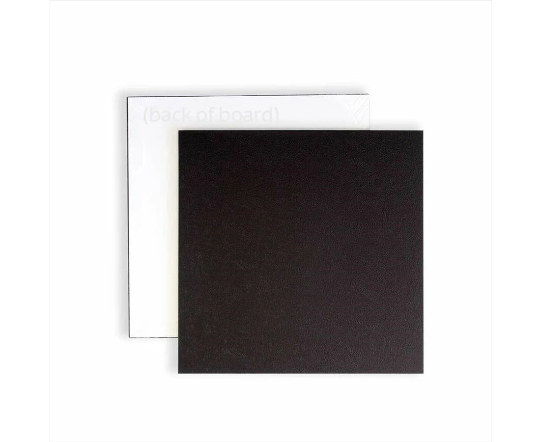 6in Square Masonite Cake Board - Black